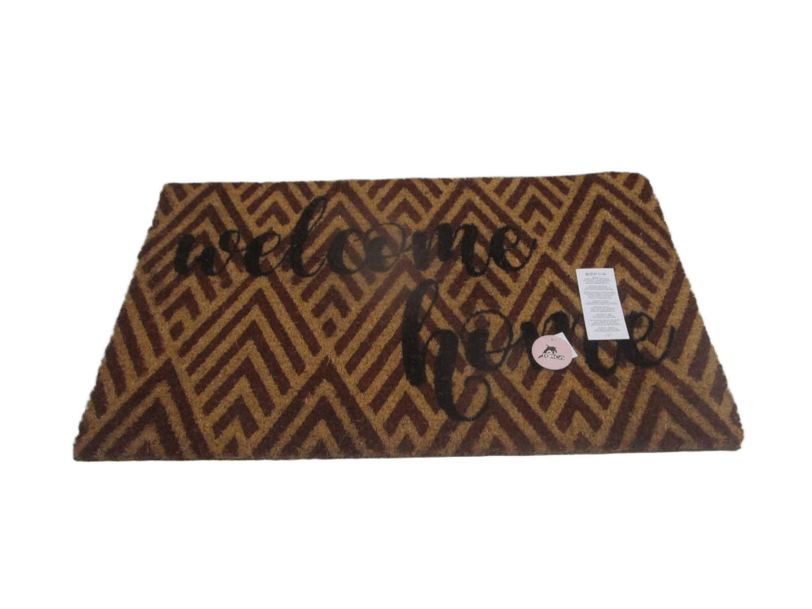 Multi Colour / Natural Printed Coir Mat + Pvc Backing - Weight 5800gsm - Thickness 1,5 Cm 1cl=