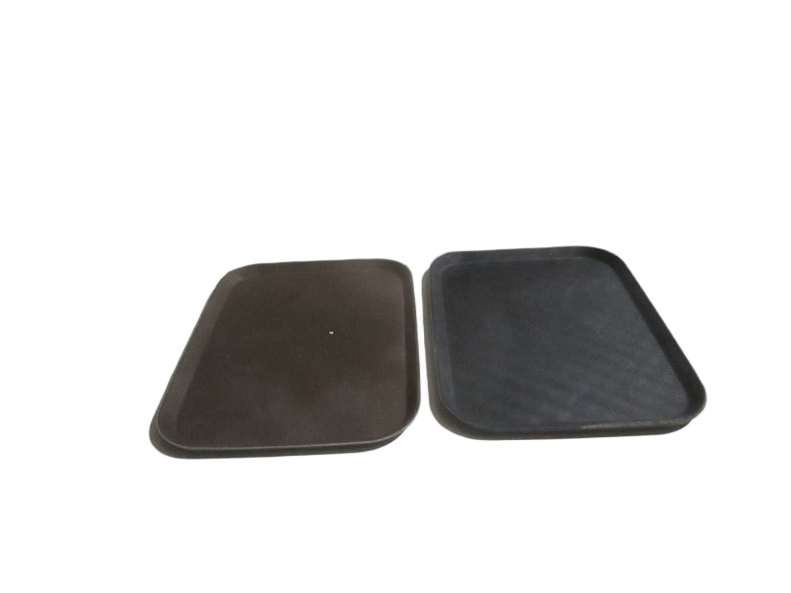 Tray Serving Rectangle Hotel Rubber Top, Anti-Slip Black Plastic Back 780g Opp Bagbrown Black Ass 45*35