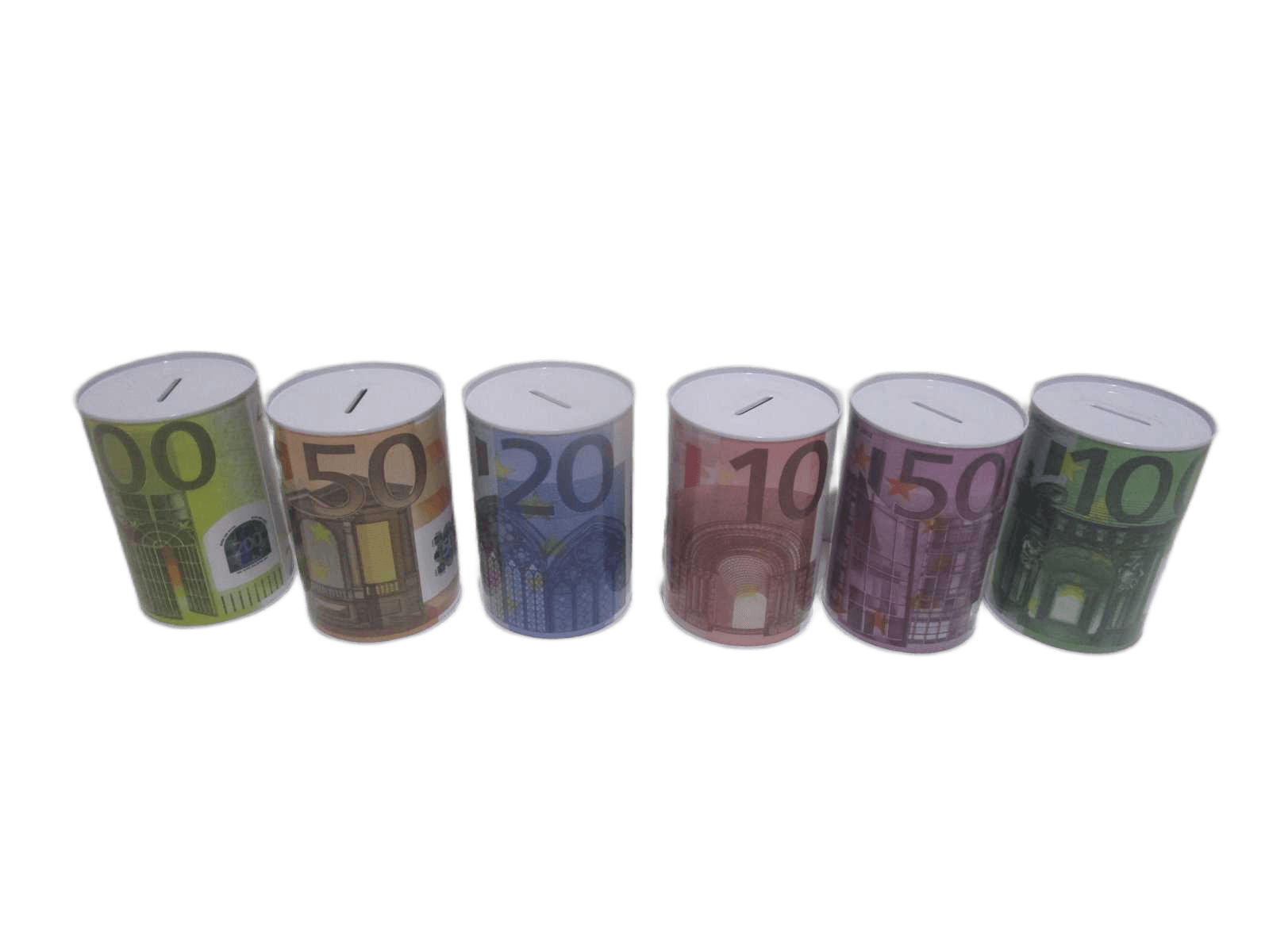 Money Can Design Euro 10/20/50/100/200/500 6 Design Assorted As Sample D10*h15 Cm 1cl=