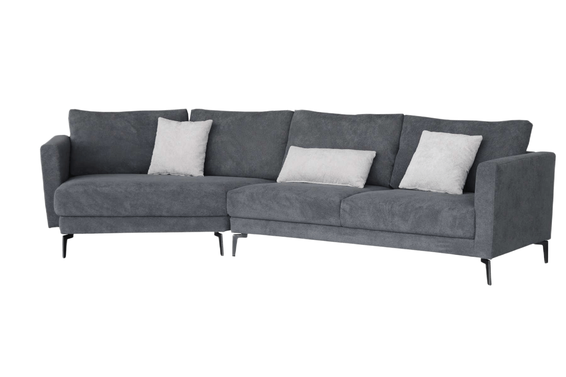 Sofa 3s + Chair 3 Cushion With E2098-15 Light Grey E2098-16 Dark Grey 3s:172*95*85 Chair:168*153*85