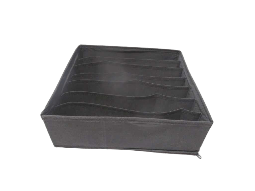 Storage Box 7-Divisions Nonwovens Dark Grey 30*30*10
