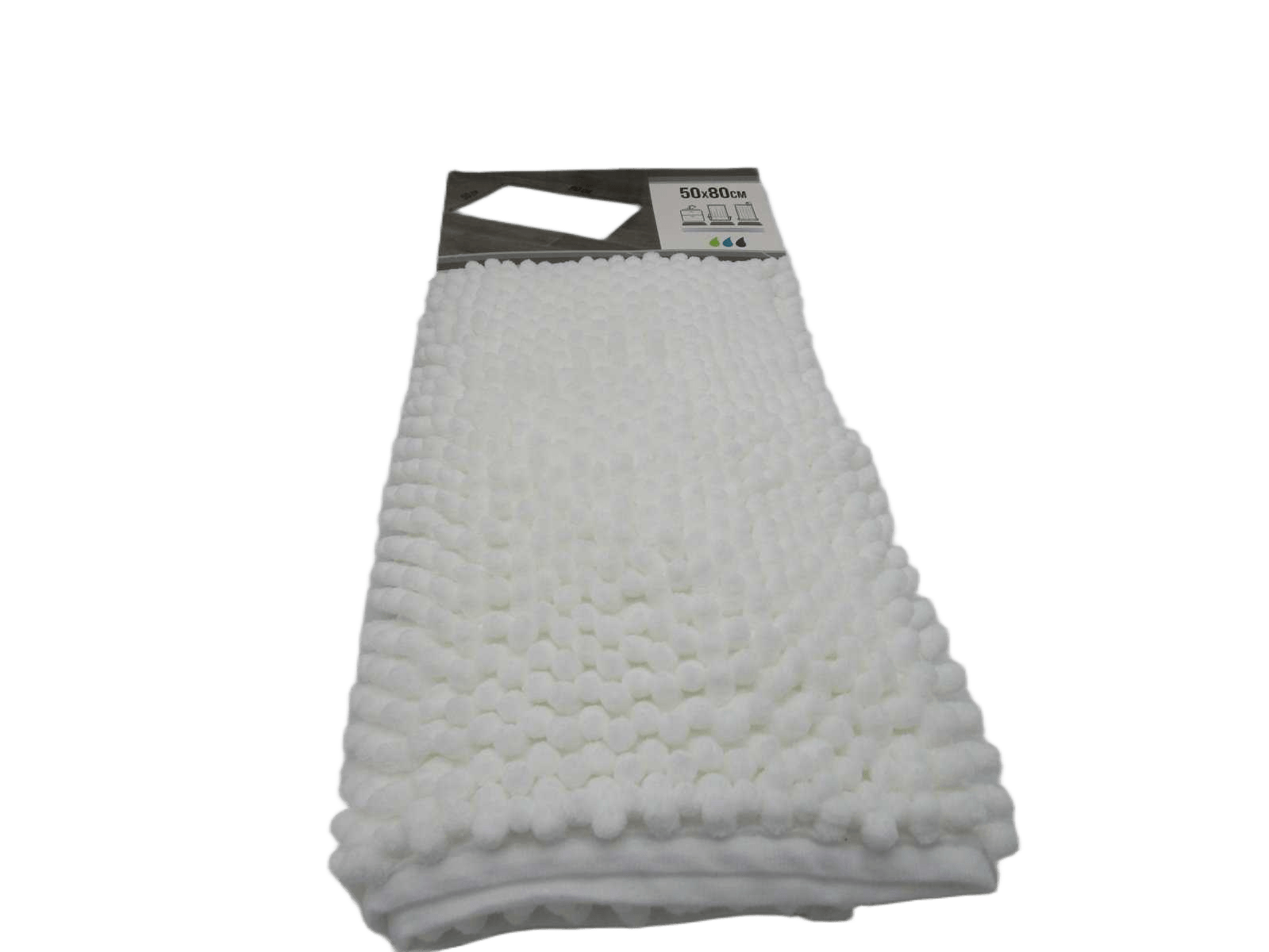 Bathmat Microfiber 50x80 Cm - White