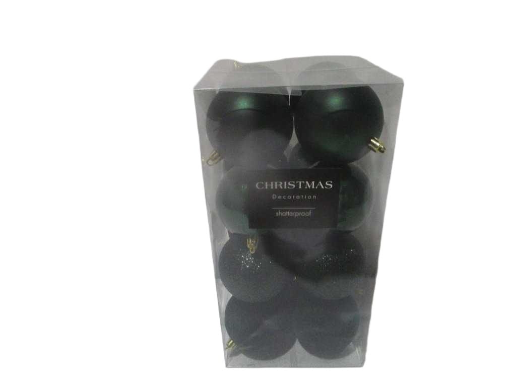 Ball Xmas 8cm Set16 Green
