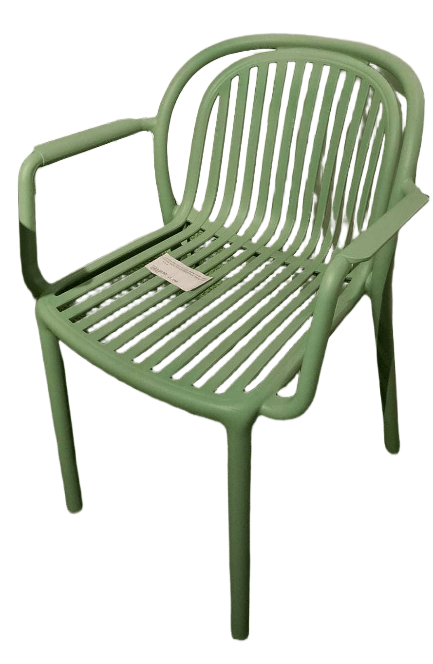Chair Pp Out Door Arm G-09 Green 57x58.5x78 Sh:45