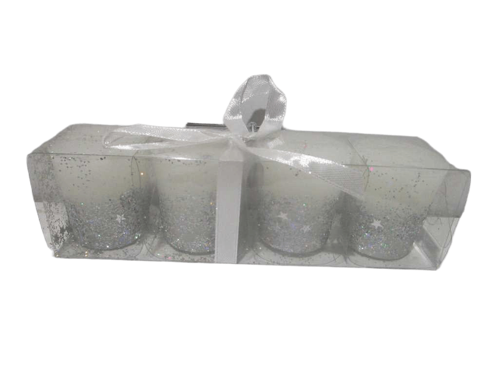 Glitter Votive Candle X 4