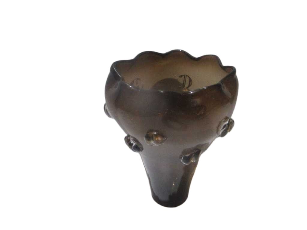Vase Glass 'light Brown '200x395