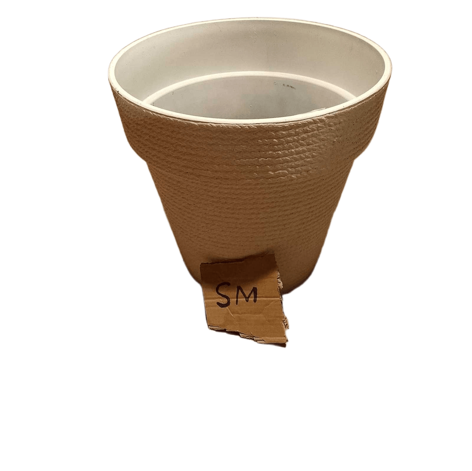 Pot Flower Outdoor Pe+pp 40x37 Taupe
