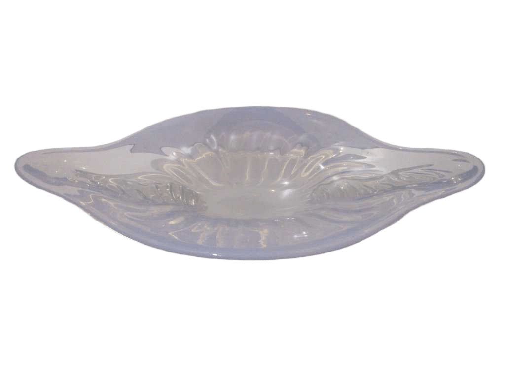 Plate Ovale Big Blow Glass 8 Kgs Lilac Pink 82x44x14 Cm