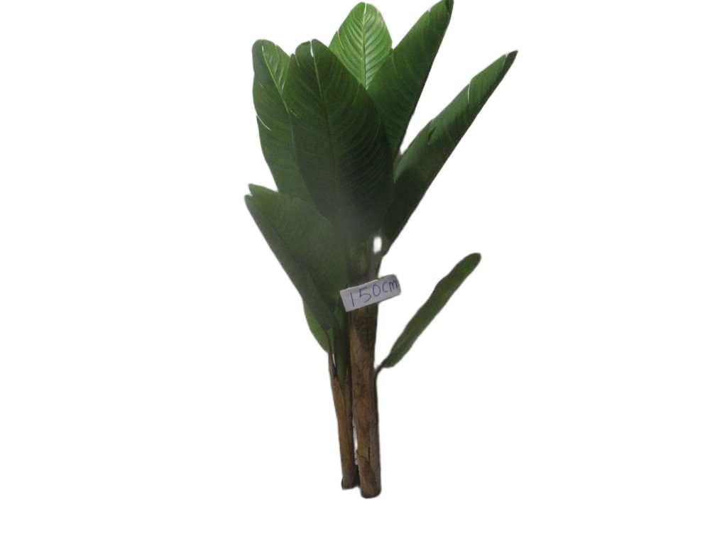 Artificial Tree,banana 13l Wood Stem, Outside Nature Tree Banana Skin, Plastic Leaf 150cm