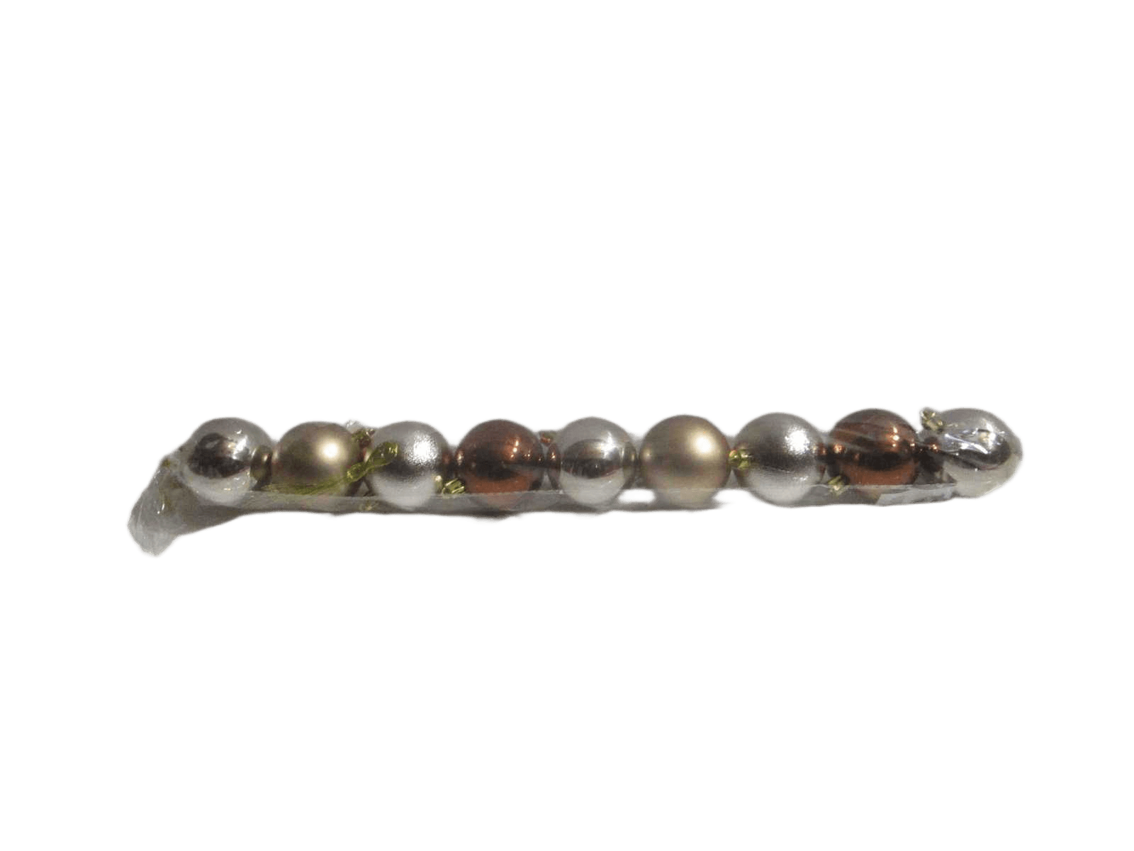 Ball Xmas Set 9x60mm Amber