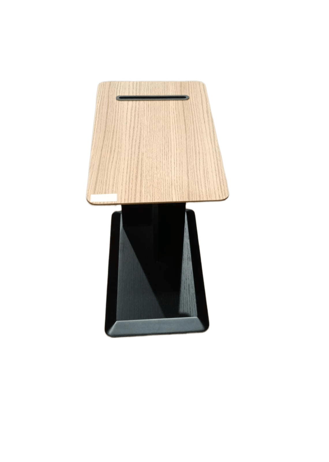 Side Table Oak Veneer Top Melamine Base Oak Black 480*300*520