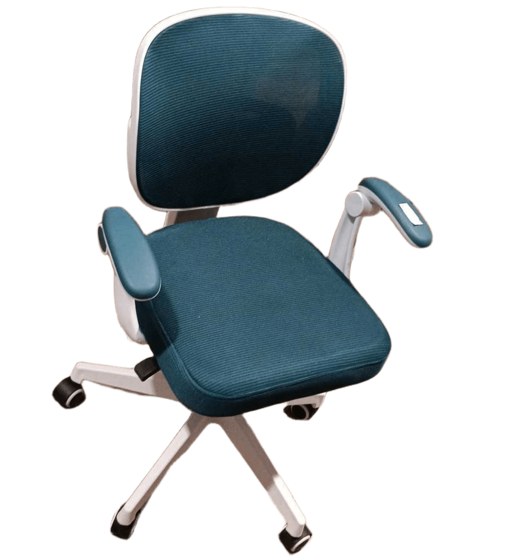 Children Chair Blue Pp With Mesh Backrest+armrest+mesh Foam Plywood Seat+gas Lift+ Plastic Base+plastic Wheels