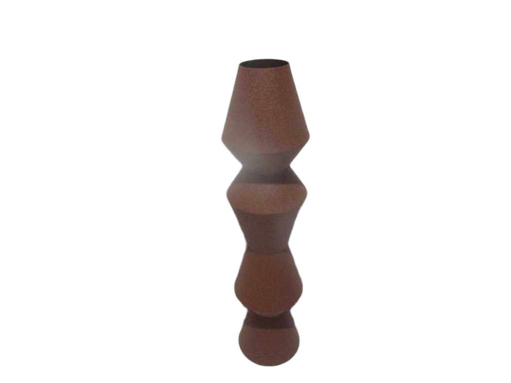 Vase 100% Iron Finish Full Matt Terra