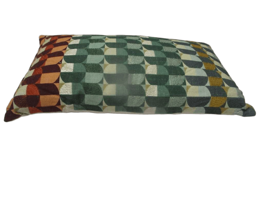 Cushion 100% Cotton With Machine Embrodery With Filling 375 Gr Vacuum Pack