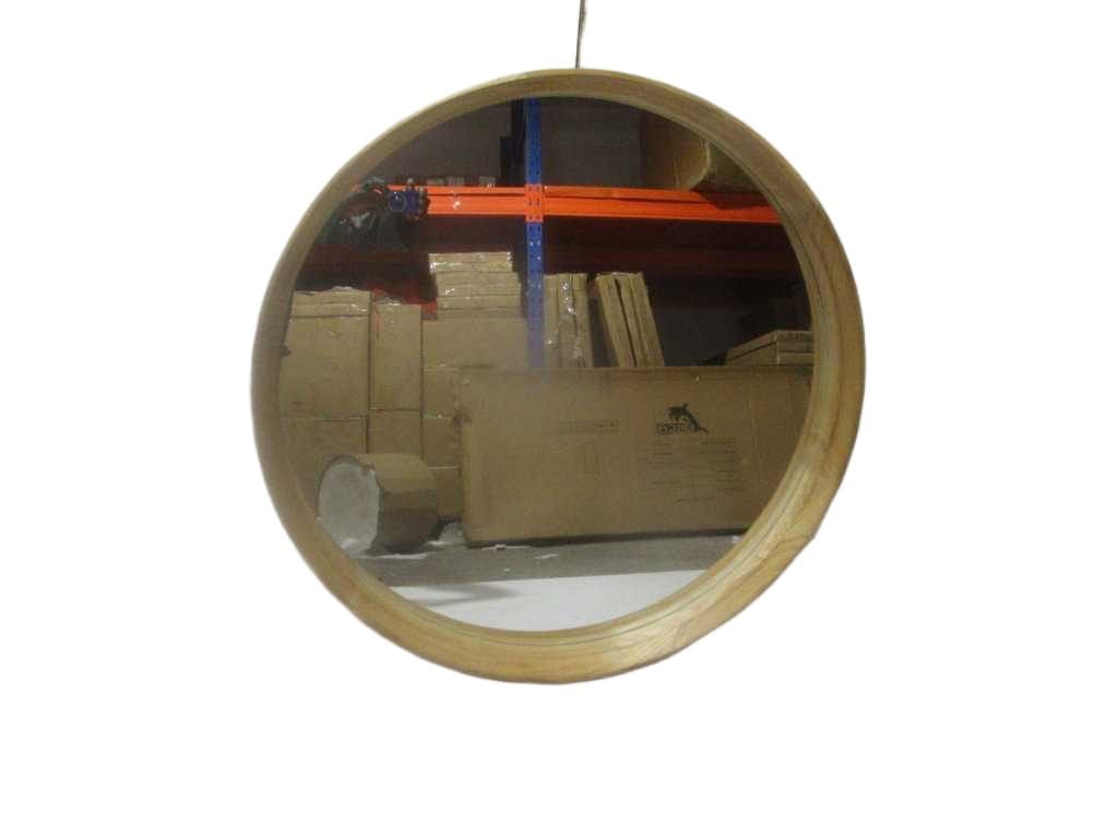 Mirror Paulownia Palownia Dia 80, With Frame Dia 85, Frame Width 8cm