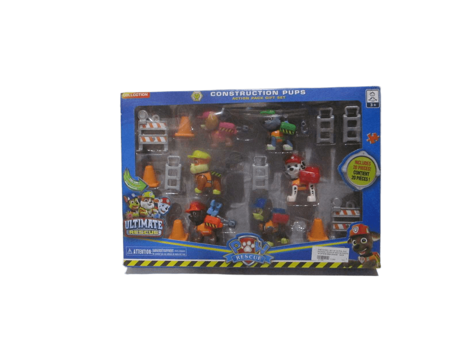 Paw Patrol Set Of 25 Pcs Pvc Packing :dusplay Box As Photo 38*26*5cm