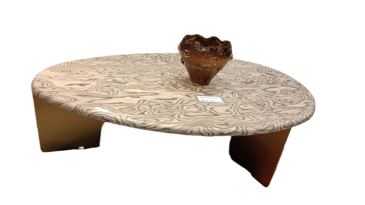 Coffee Table Veneer Bt-046 & Stainless-Steel Sx-18 1370*1000*350