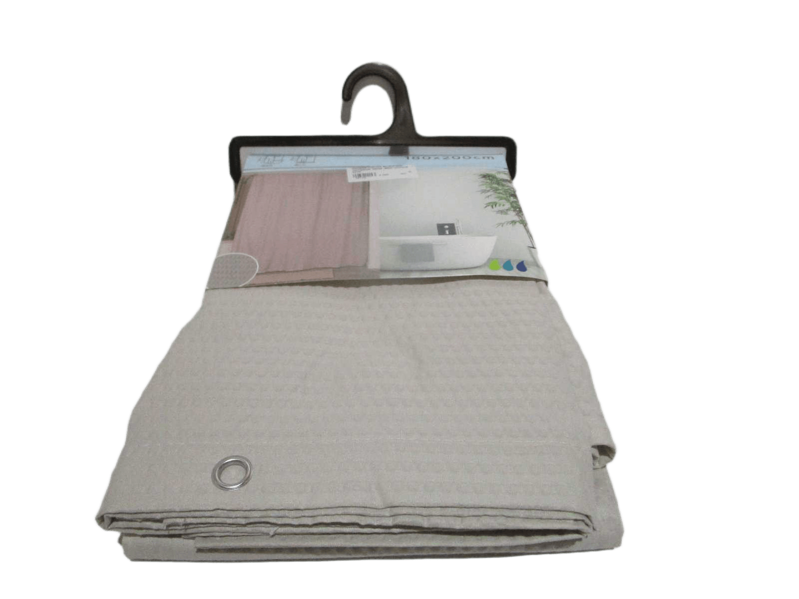 Shower Curtain Microfibre 180x200cm- Beige