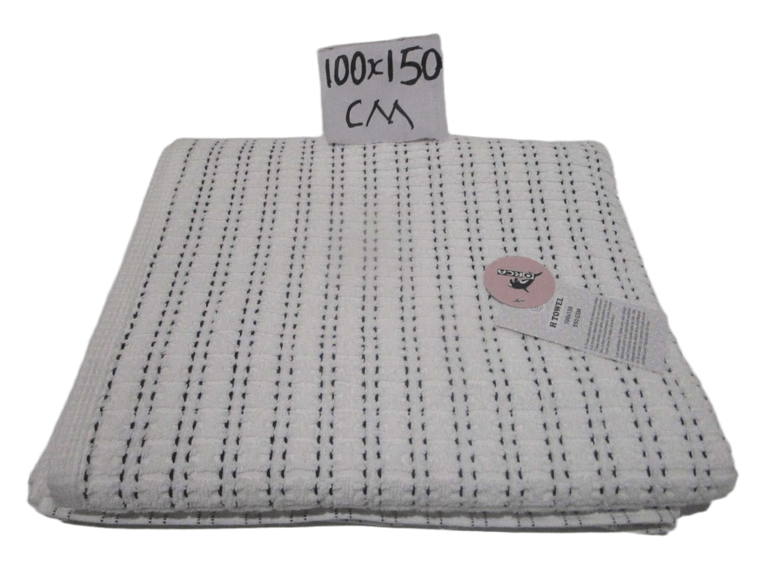Towel - Plain Dyed Jacquard - Duble Ply 2/20 - 550 Gsm - Combed Cotton - Polyester Insert