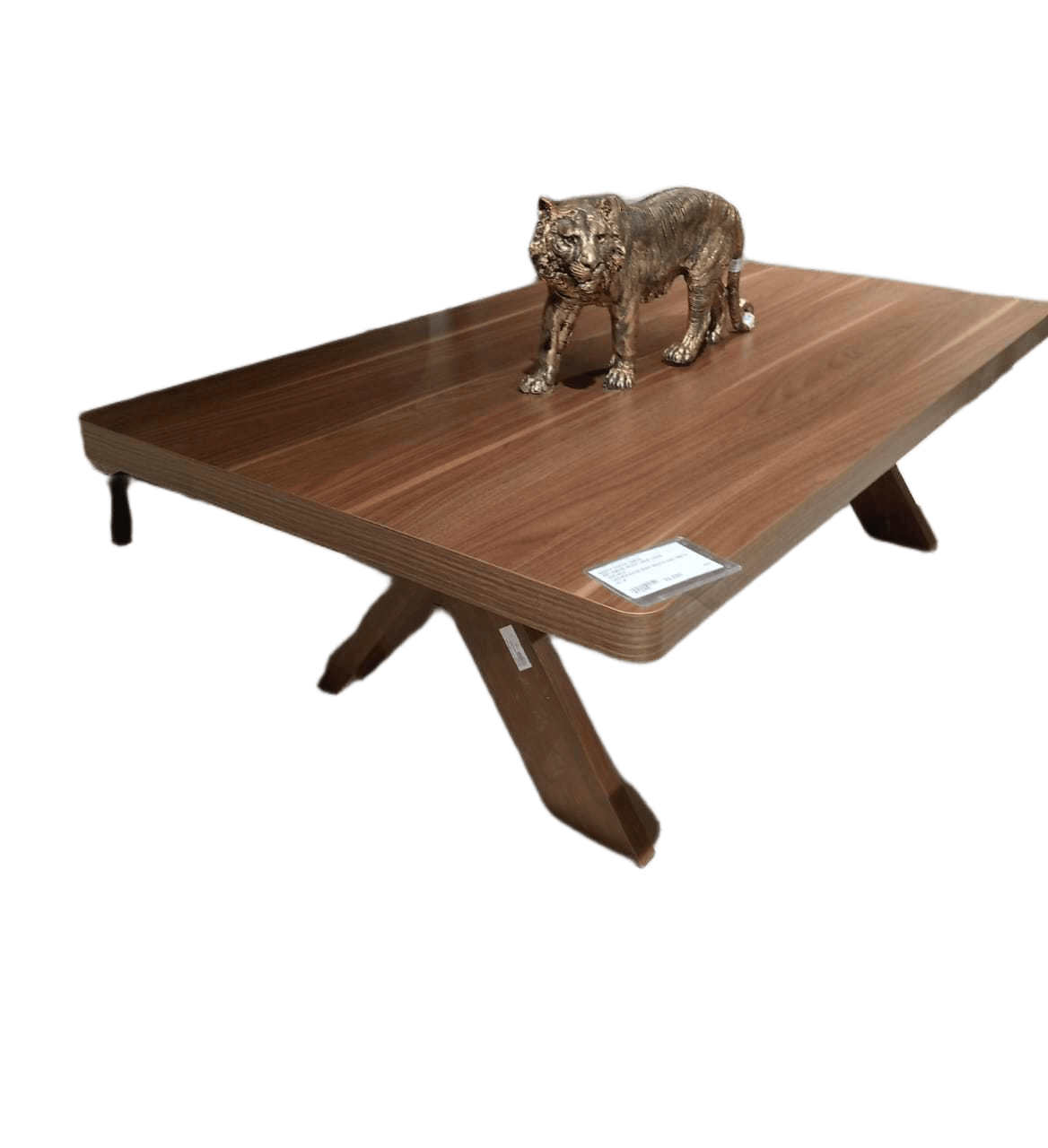 Coffee Table Senta Melamine Body / Mdf Legs Walnut 140x80x42cm