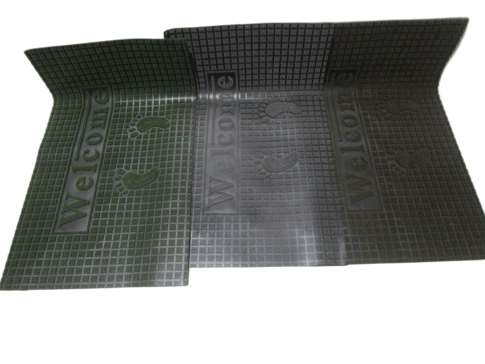 Injection Pvc Room Mat, 1kg/Pcgold+green+gray45x75