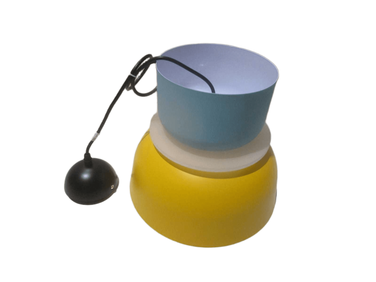 Ceiling Lamp Mint+yellow Iron 30x30x26