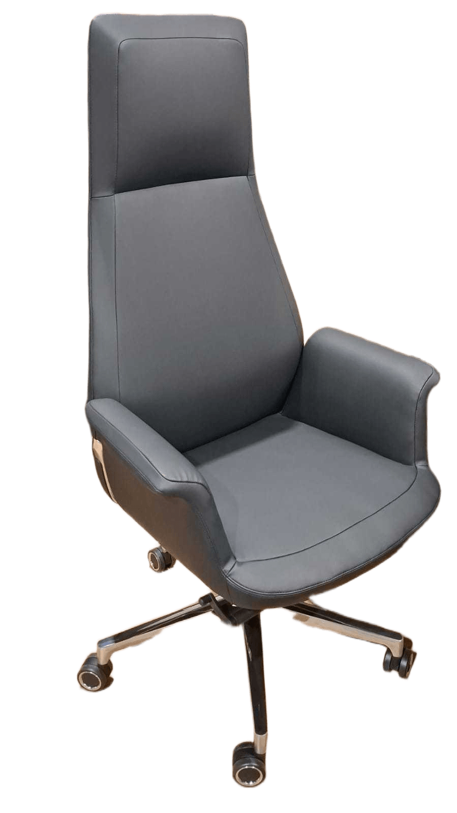Swivel Chair Pu+alu Base 169 Black 77*67.5*127.5