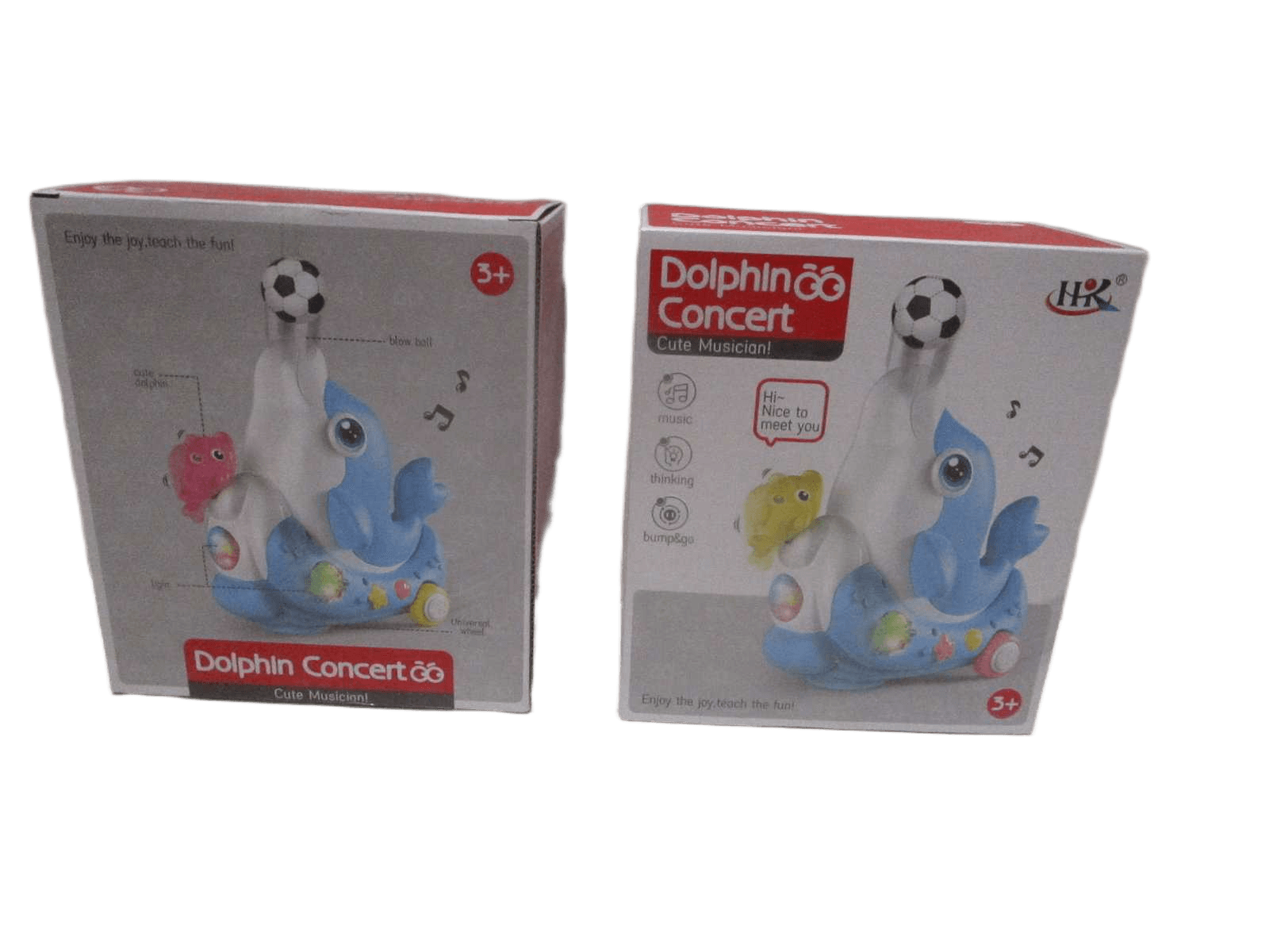 Baby Music Toy Dolphin Concert Blow Ball,music,light,shaking Cute Dolphin Abs Need 3x1.5v Aa Batteries Color Box Cute Dolphin Pink Yellow Ass 21x19x9