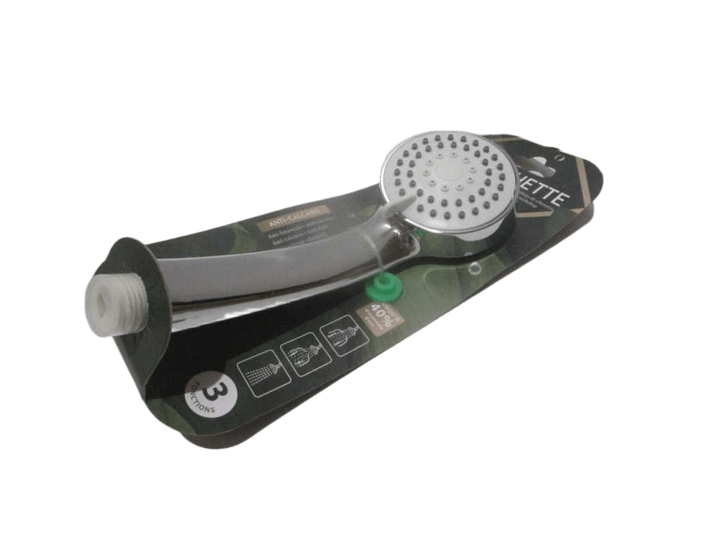 Bath Shower - 3-Jet Shower Head In Chrome Abs