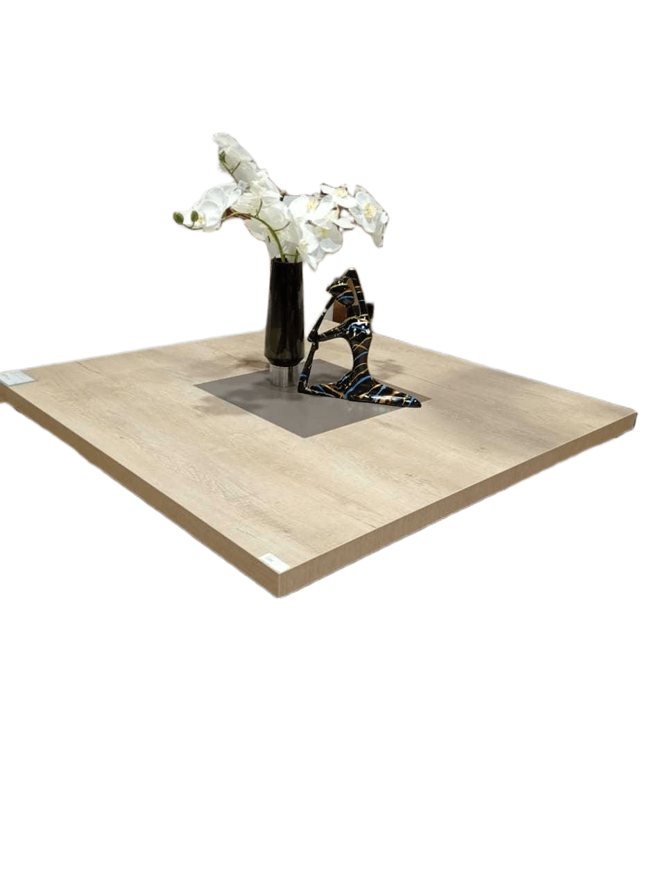 Coffee Table Redoro Melemine Top And Body Walnut 120x120x37cm