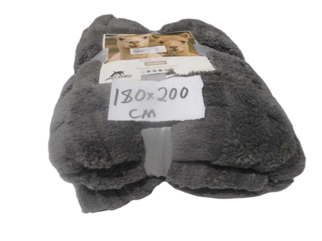Blanket, 100% Polyester, 220gsm Packing: Color Card+cord Dark Grey 180*200