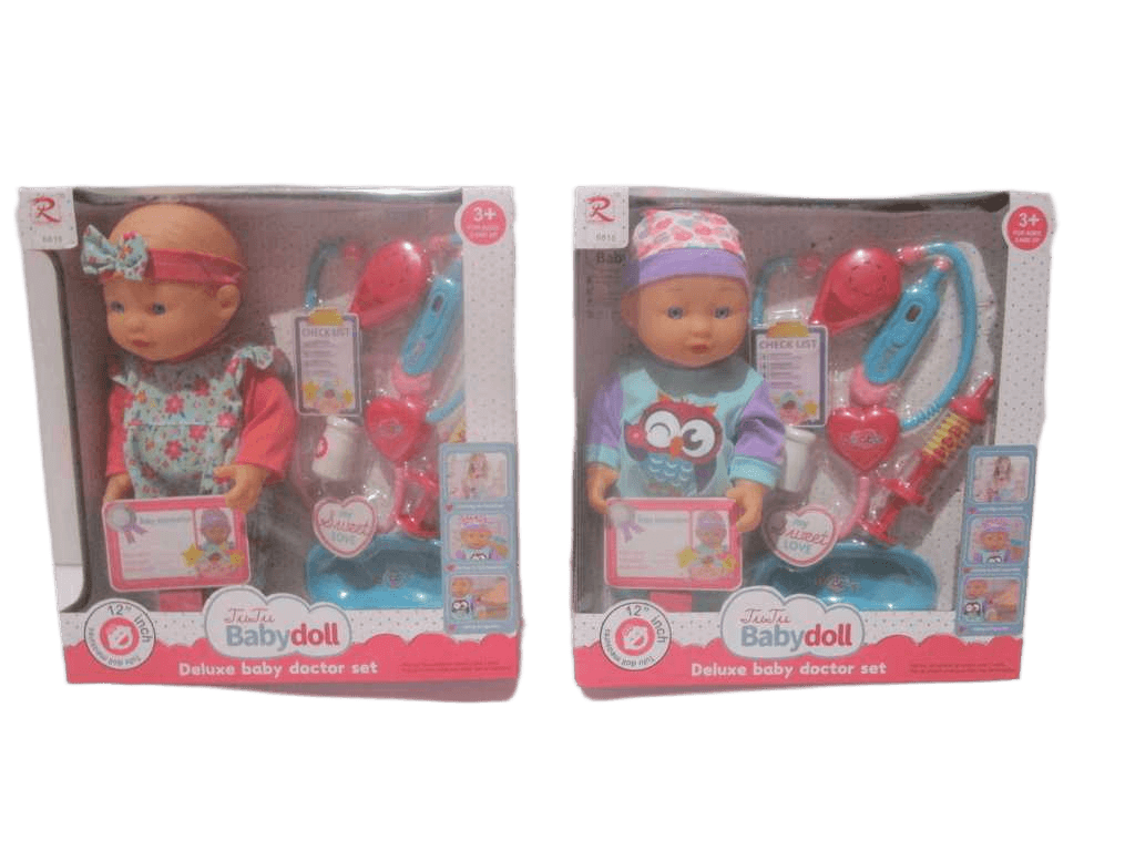 Baby Doctor Set Display Box 2 Design Mix 12''