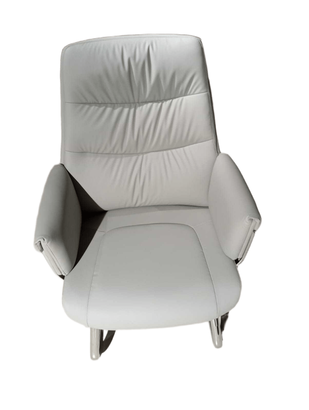 Office Visitor Chair Pu Full Lt.grey-Kjzw-12 65x103x68 2cl 2ac