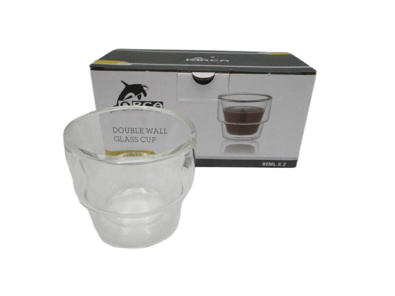 Cup Of Coffee Set Of 2 Double Wall Glass Heat Resistant