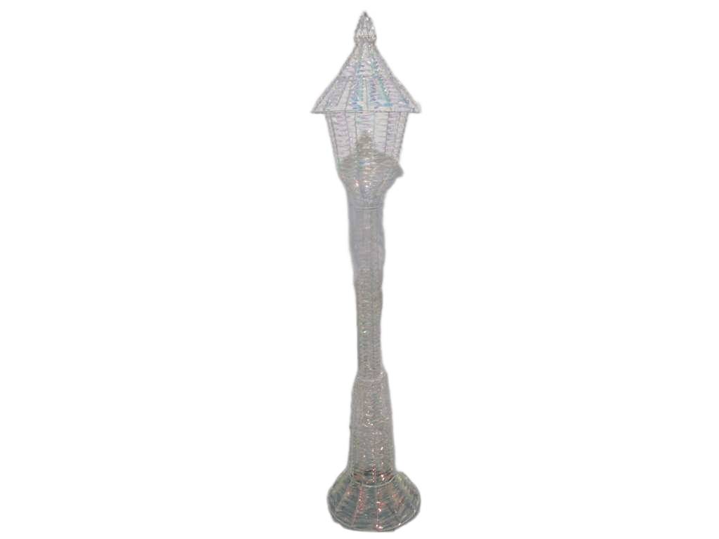 Lamppost Pet 230cm+1900l With Timer 6hr On 18hr Off Micro Led Lights Light Distance 5cm, Lead Wire 5m ,p44 Adapter 31v 6w Warm White 2700k 46*46*230cm+1900l