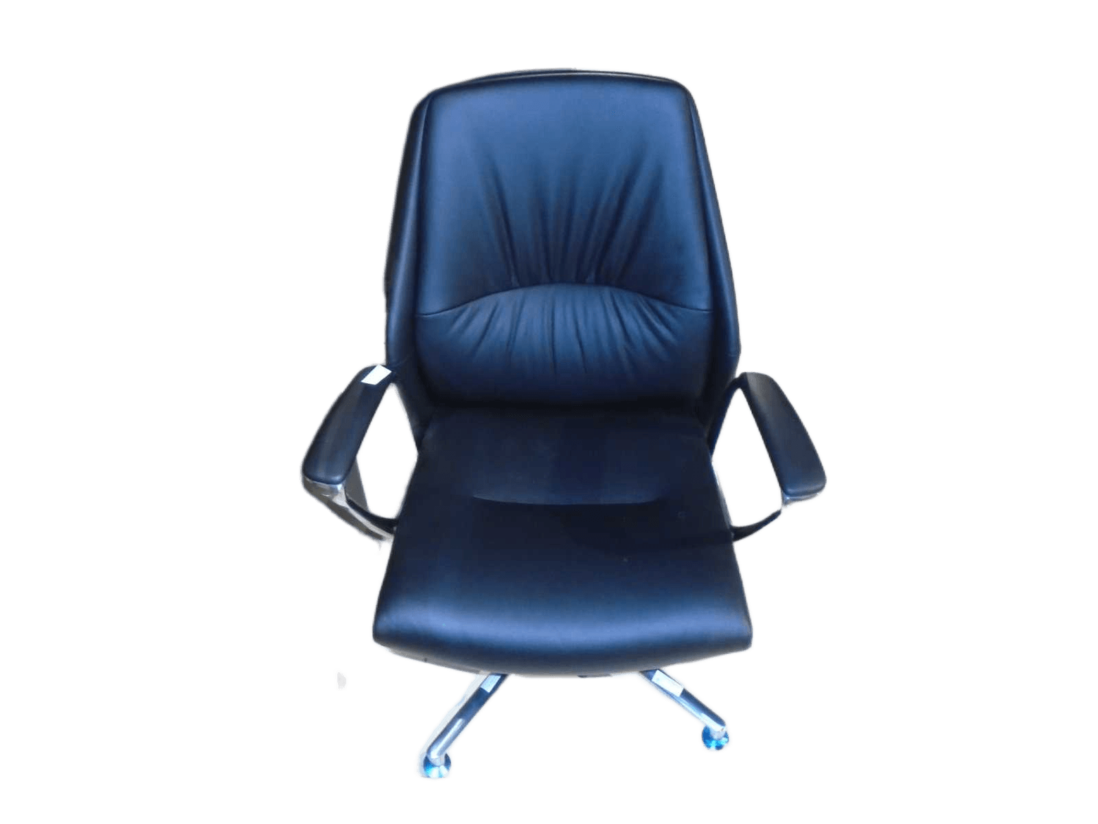 High Back Office Chair Half Leather W Mechanism A01 Black64*53*98