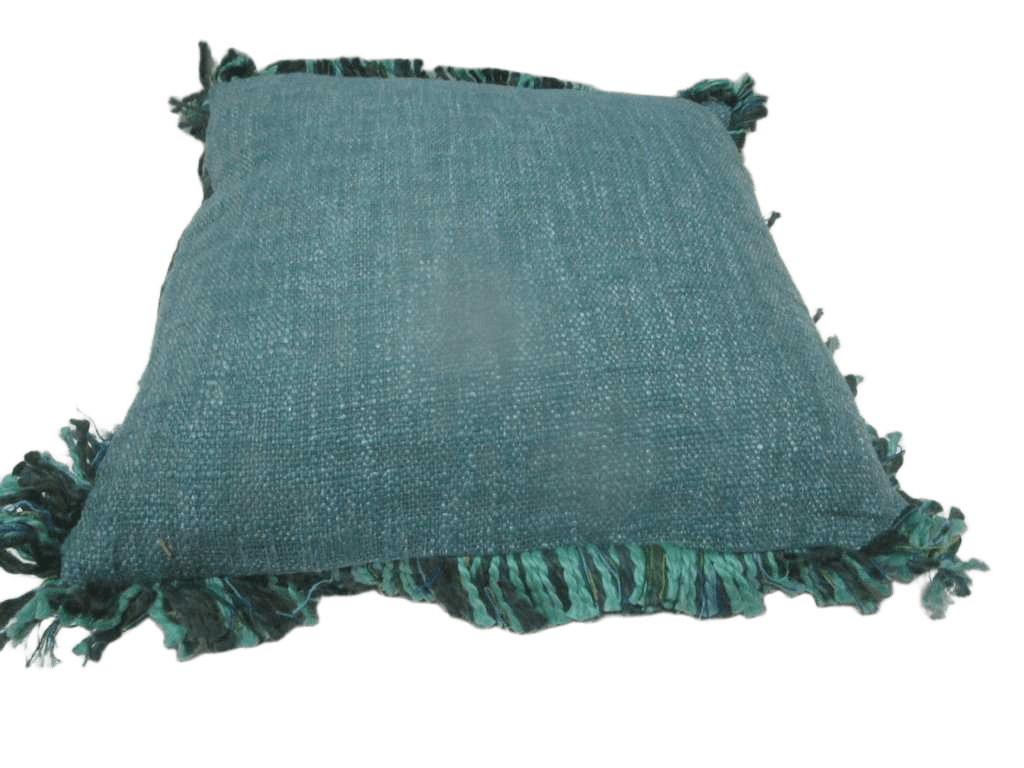Cushion With Fringe 80% Cotton 20% Polyester With Filling 470 Gr Vacuum Pack