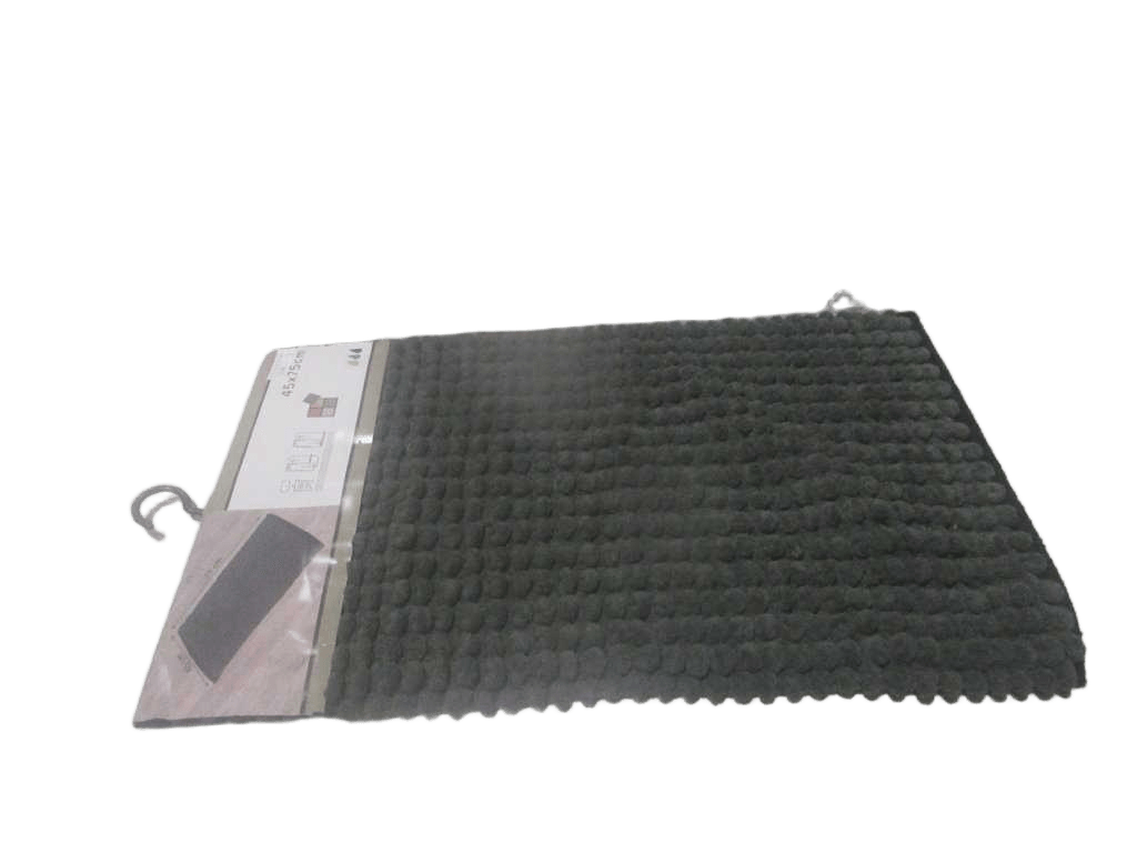 Carpet Polyester/Coton Bicolore 45x75 Cm - Kaki/Black