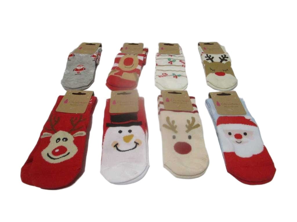 Socks Xmas Women 8ass Design
