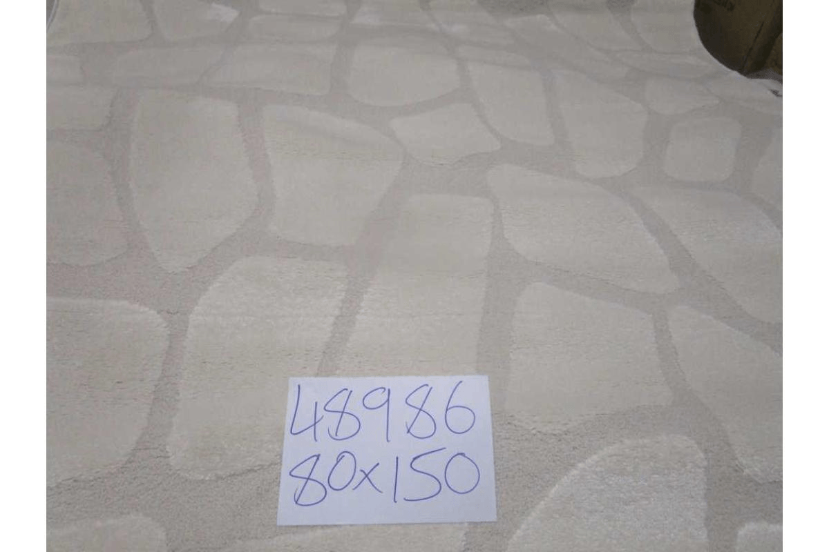 Carpet 80x150 Elio D001 3d Effect Pp With Polyester 2,050 Gsm /Sqm 204,800 Points/Sqm 14mm Pile Height 160 Elio-2 Light Beige