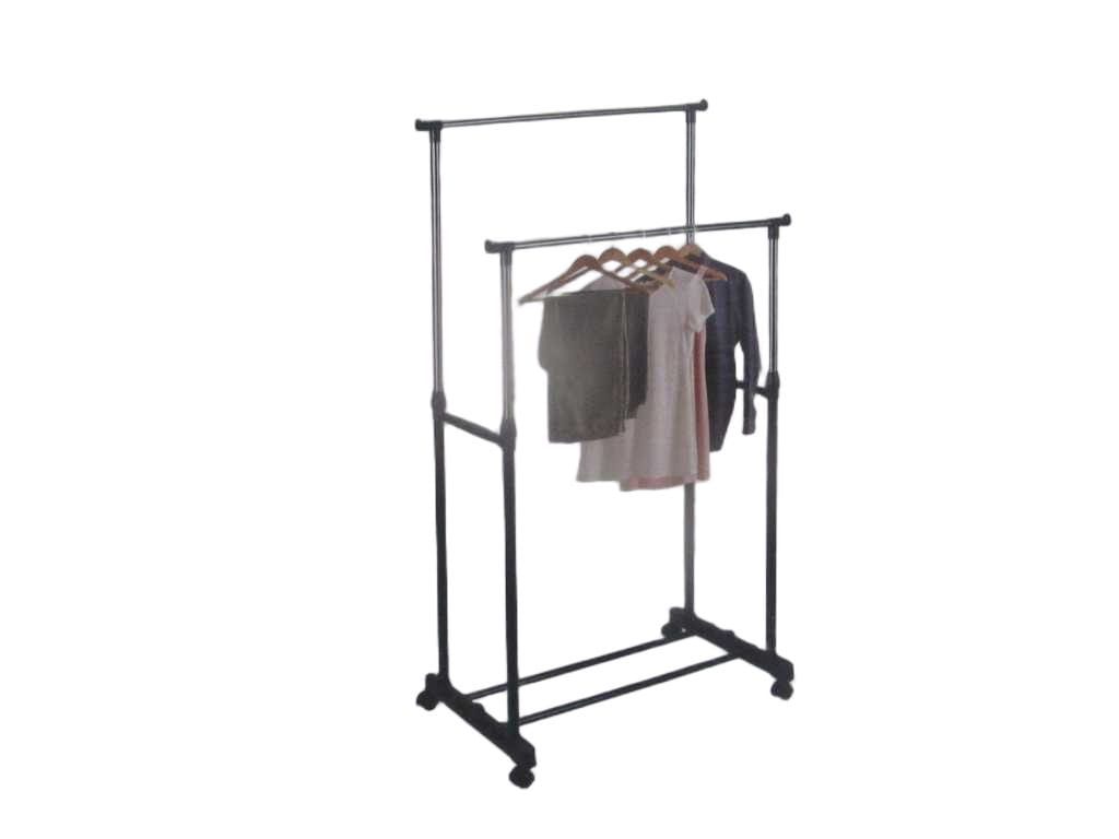 Rack Garment Stainless Steel Tube On The Top, Metal Painting Tube On The Bottom, 25-22-19mm Tube 80x41x93-160cm,