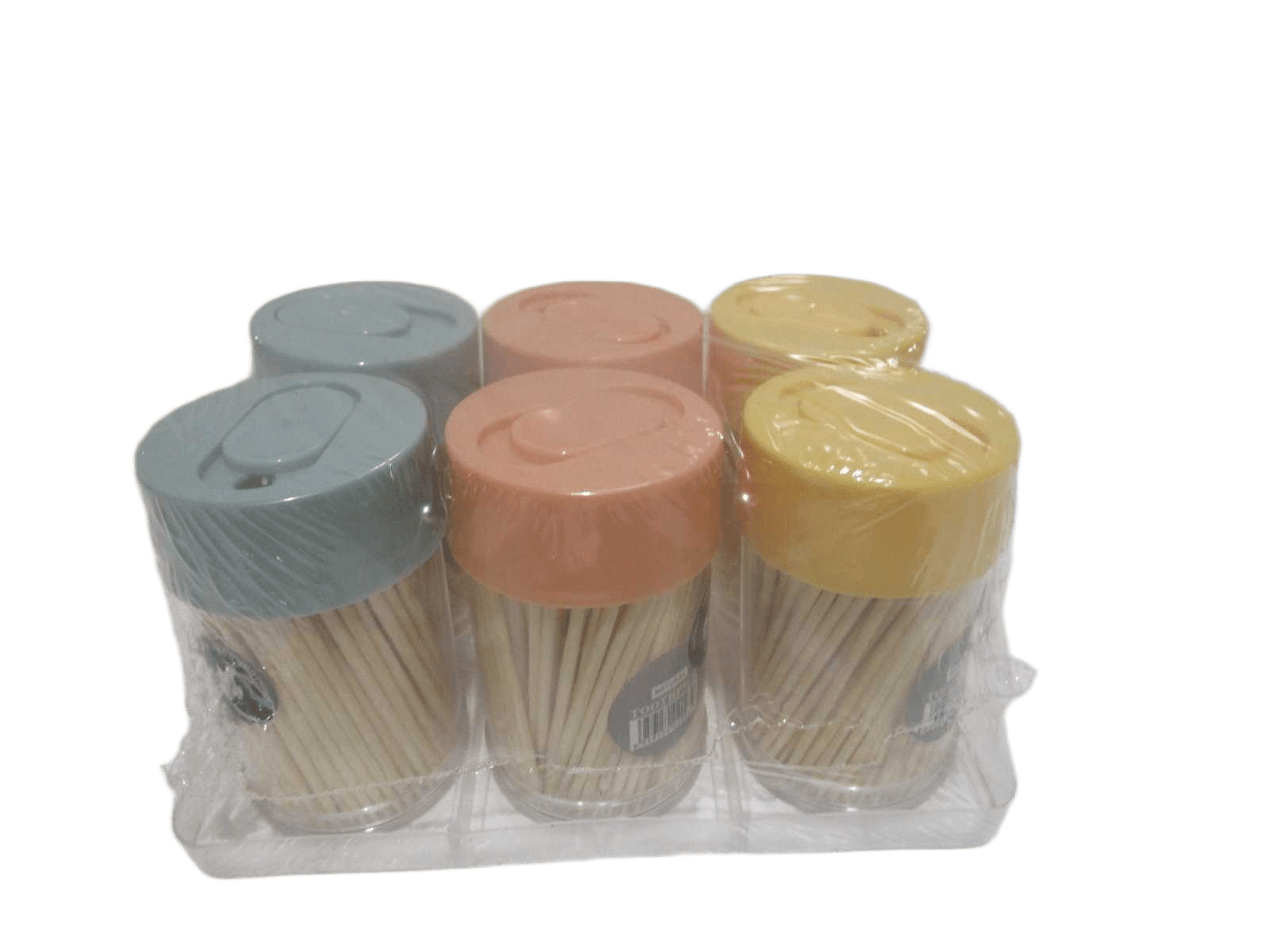 Set Of 6 Pcs Toothpick 6*150 Pcs Plastic Box Bamboo Packing: Blister As Photo 8*4 1cl=
