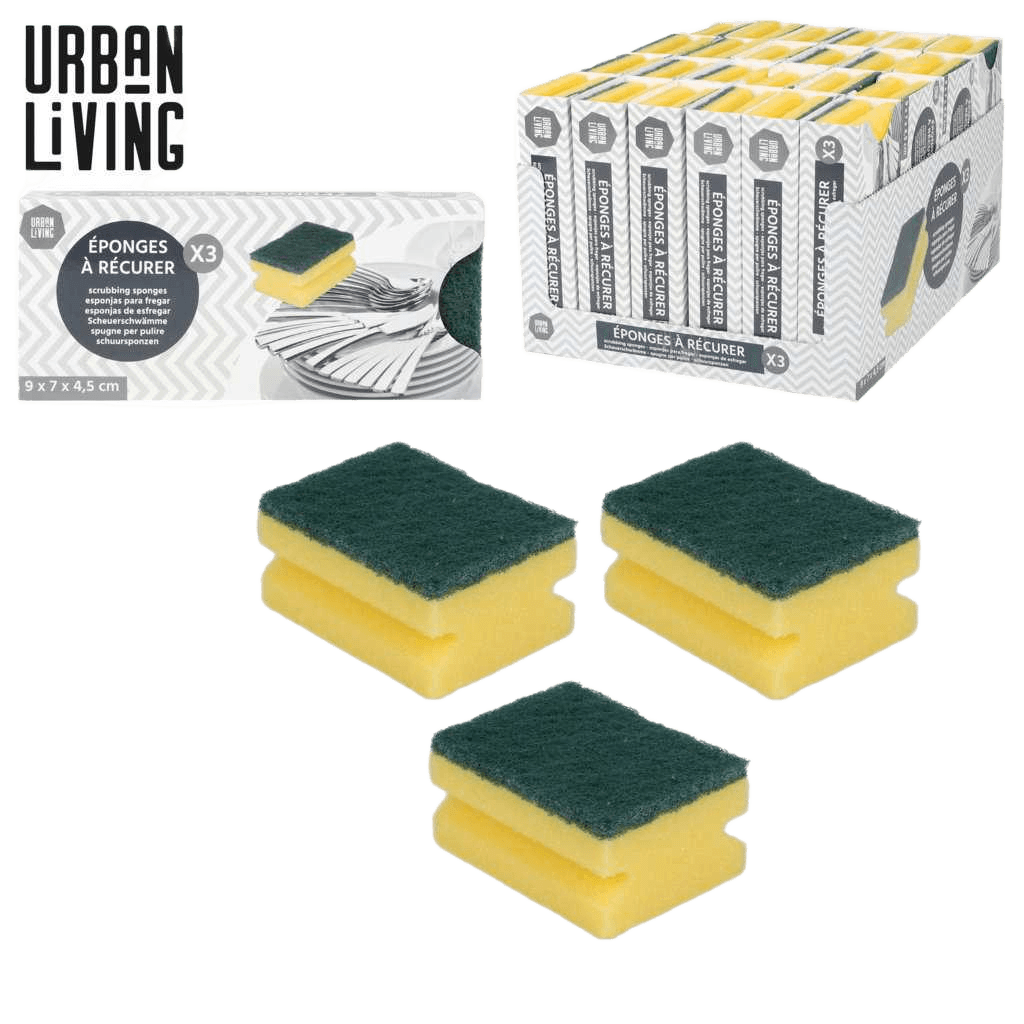Scouring Sponge The Display Foam X3pcs