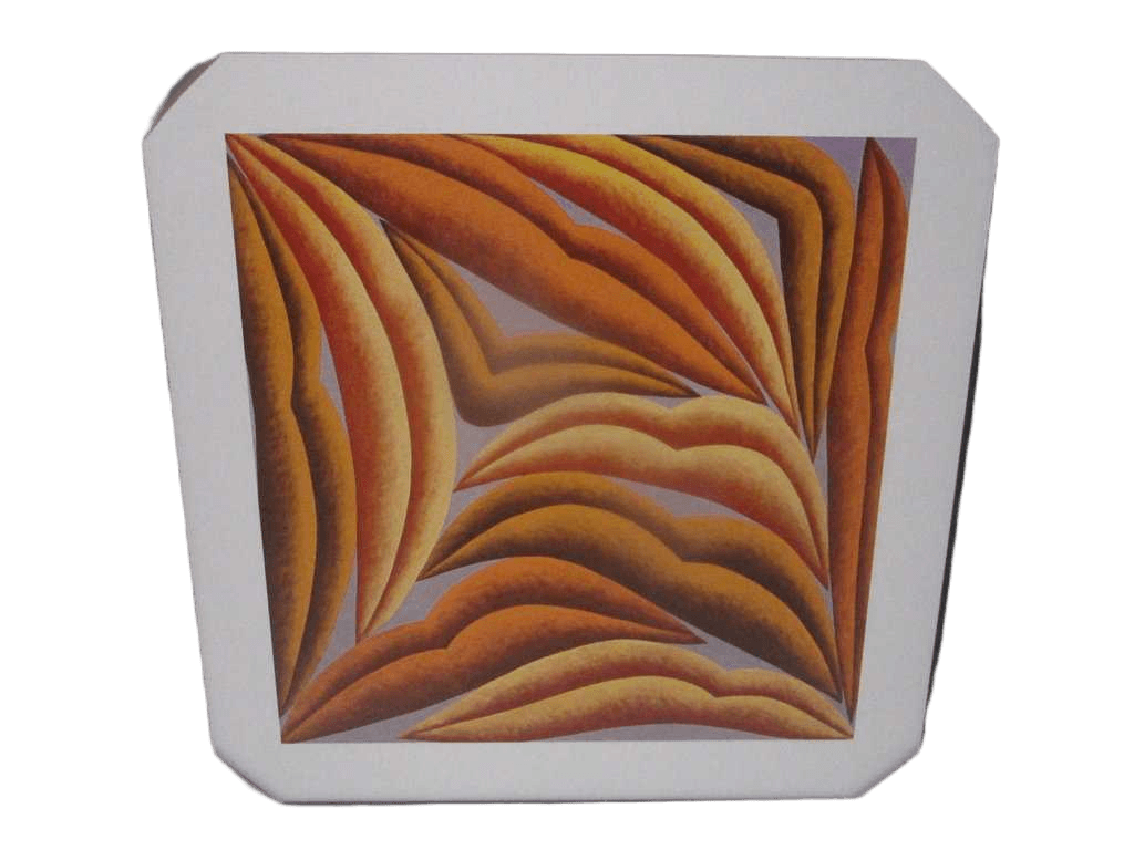 Painting 3d-Print Alu Frame+veneer 100*100
