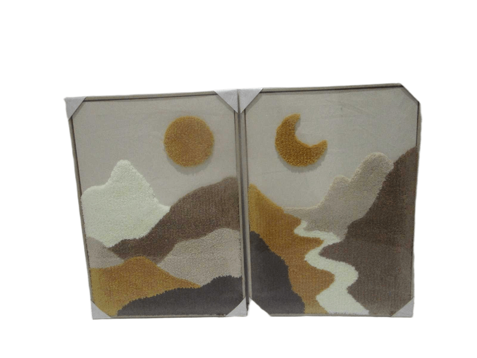 Canvas Printed 2 Assorted Wifh Mdf Back And Plastic Frame Lune