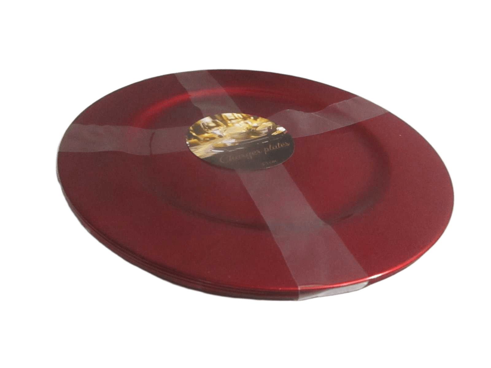 Plate Red 33cm Set4