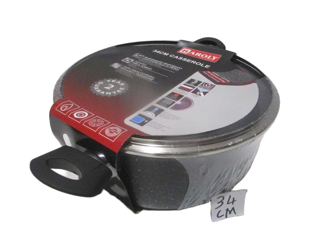 Casserole, 2.5mm, Suitable For All Hobs, Alu With Lid 34cmx13