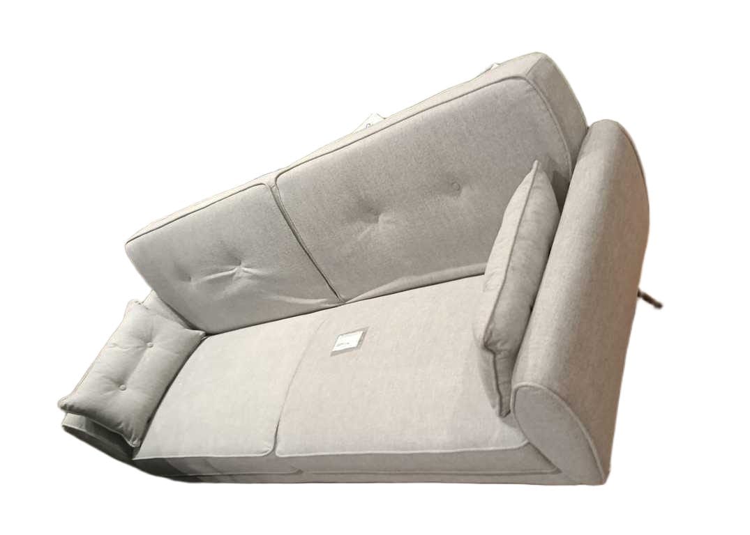 Sofa Bed 3 Seater With 2 Pillows Bl1582 Zr259-4 Lt Grey Foam+fabric+metal Leg Sofa:222*83*87.5 Sofa Bed: 185*112*44
