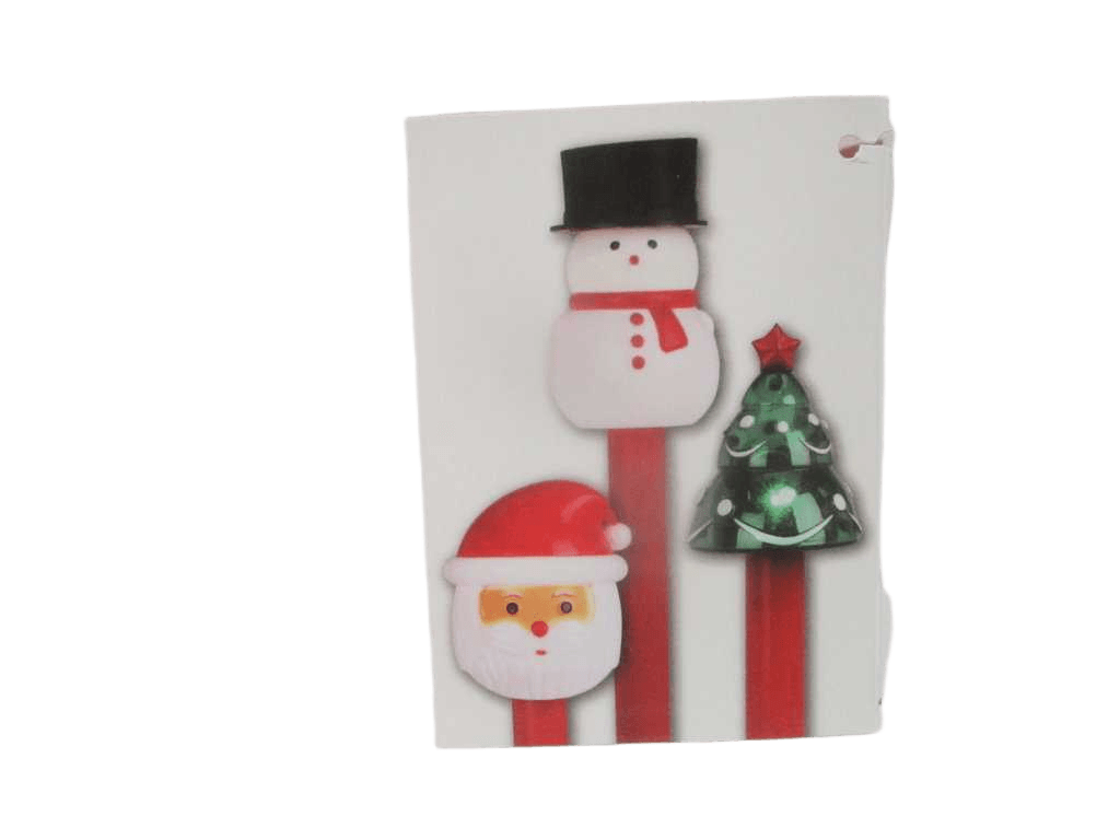 Solar Light Xmas Figurine 3ass