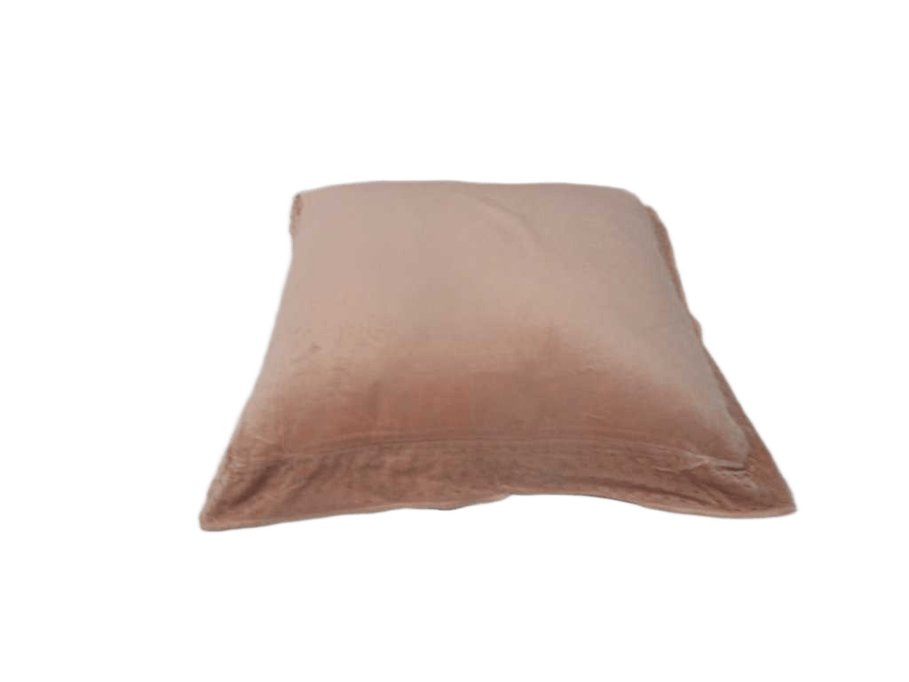 Cushion Double Face Cover 100% Velvet Cotton 270 Gsm With Zip With Border Handsteach And Overlook Finish And Filler 550 Gr Vacuum Pack